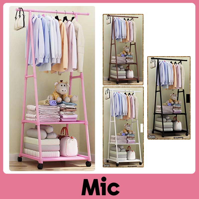 MIC. Multifunction Simple Triangle Coat Rack Floor Rack Standing Coat