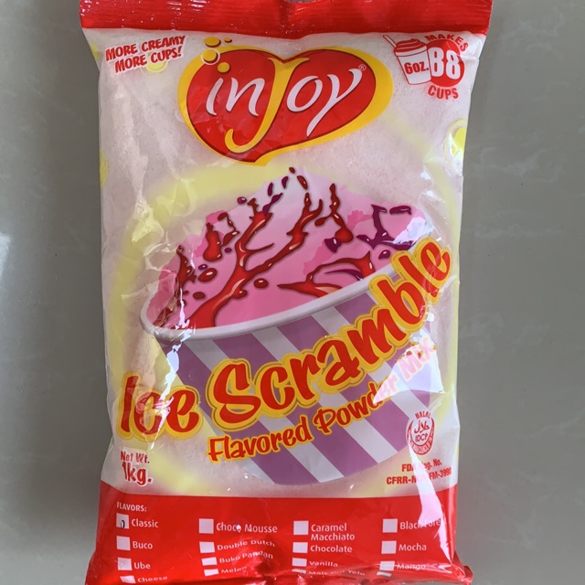 Injoy Ice Scramble Flavored Powder Mix Shopee Philippines