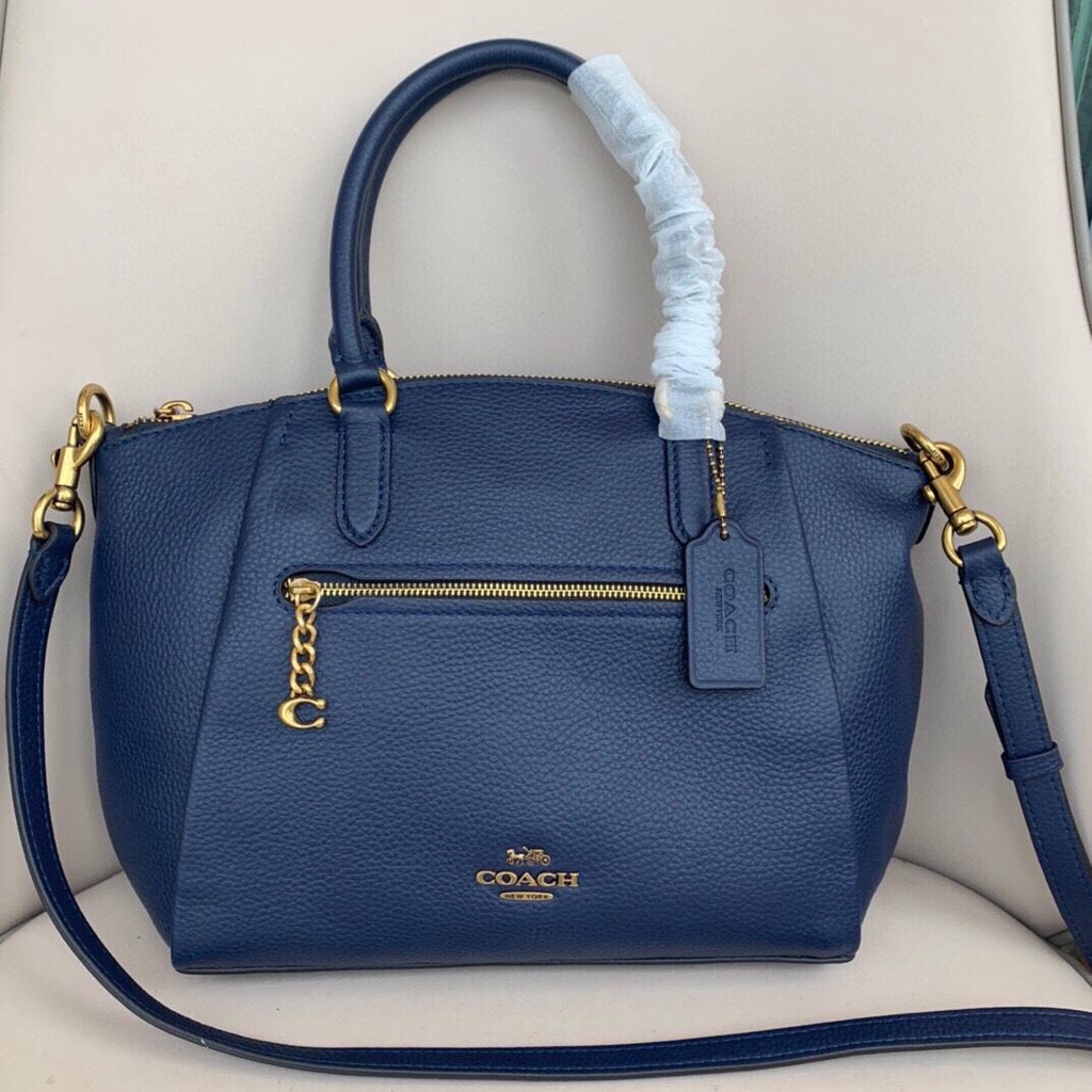 Coach elise satchel discount blue