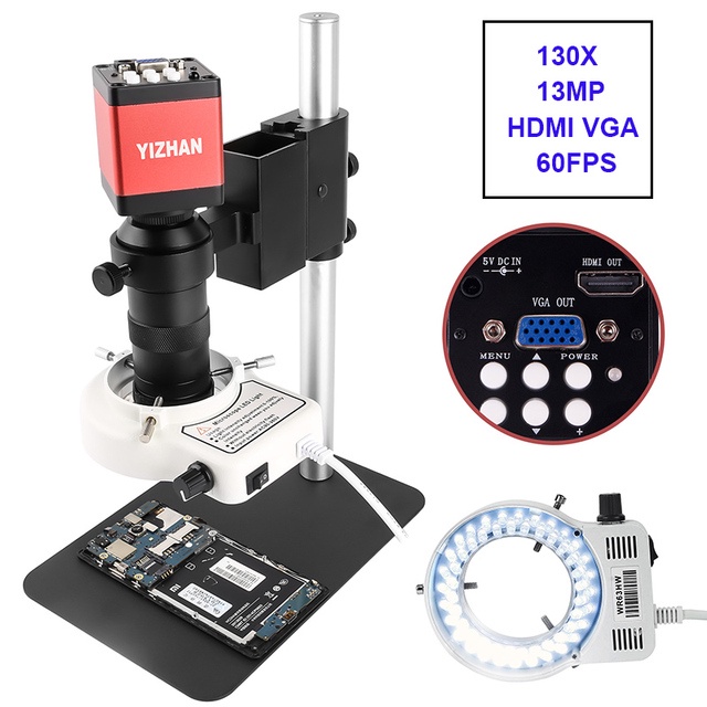 【YIZHAN Microscope Free Shipping】4K 48MP HDMI USB 60FPS Video ...