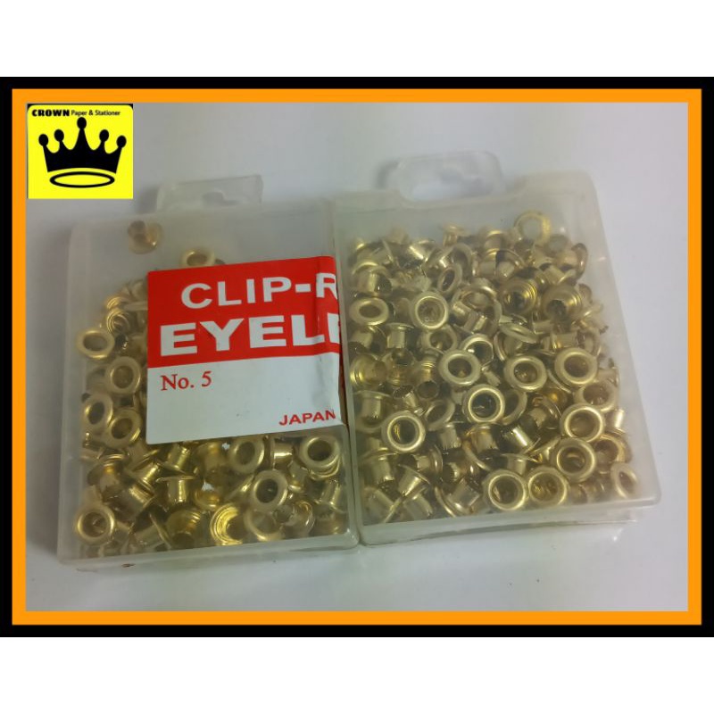 1Box Clip-Rite EYELETS No.5 (250pcs) | Shopee Philippines