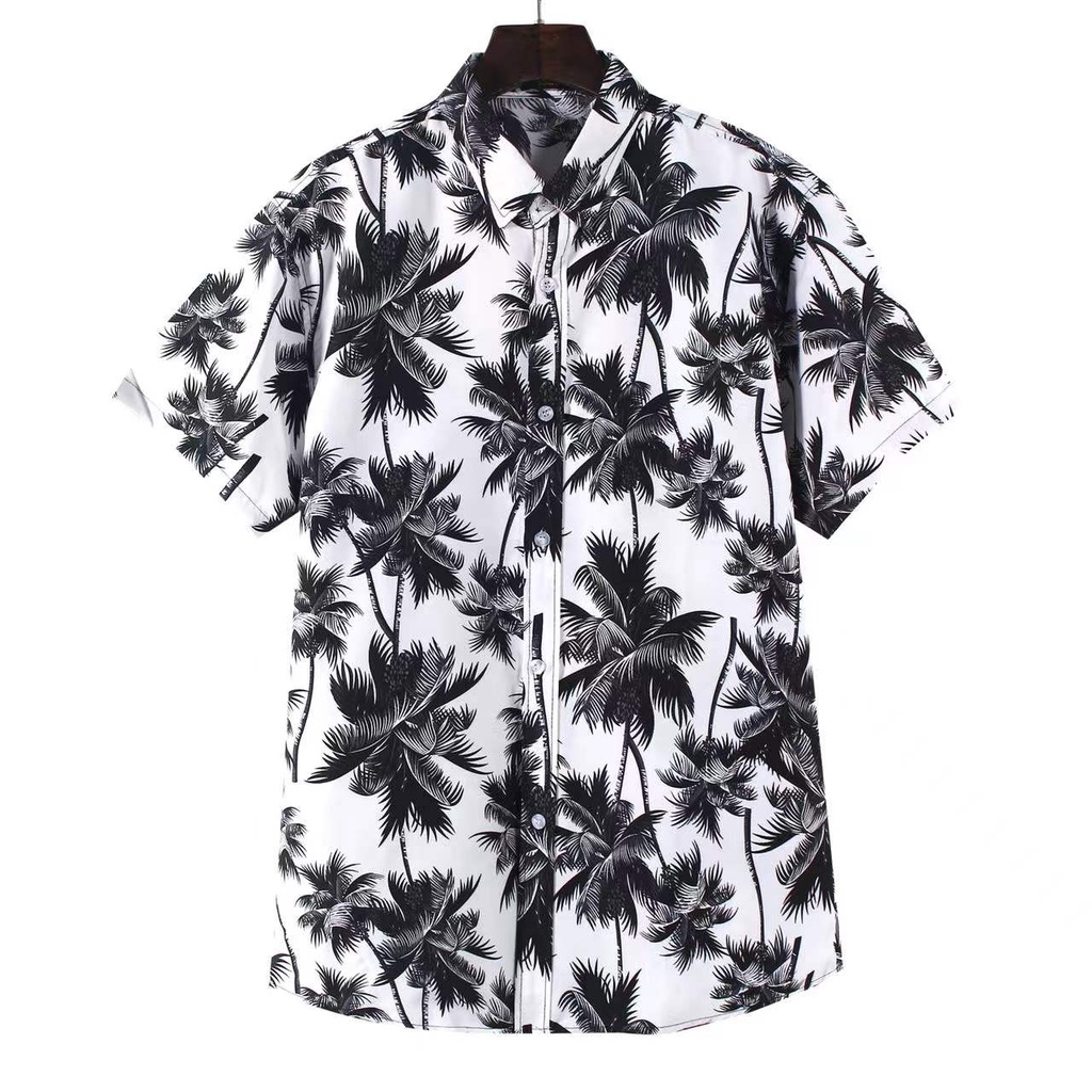 FLORAL DESIGN SUMMER BEACH ATTIRE POLO SHIRTS FOR MEN (on hand ...