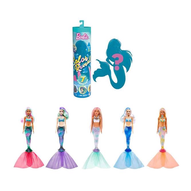 Barbie sirena color online reveal