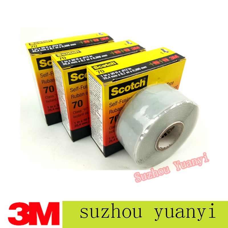 3M 70 Selfmelting silicone electrical tape High temperature arc