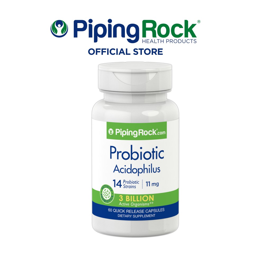 Piping Rock Probiotic-14 Complex 3 Billion Organisms (60 Capsules ...