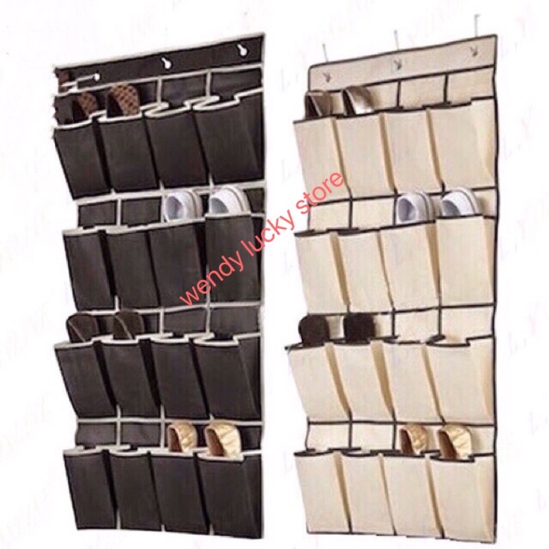 16 Pockets Hanging Shoes Rack Organizer Wall Door Storage 【Suitable for ...