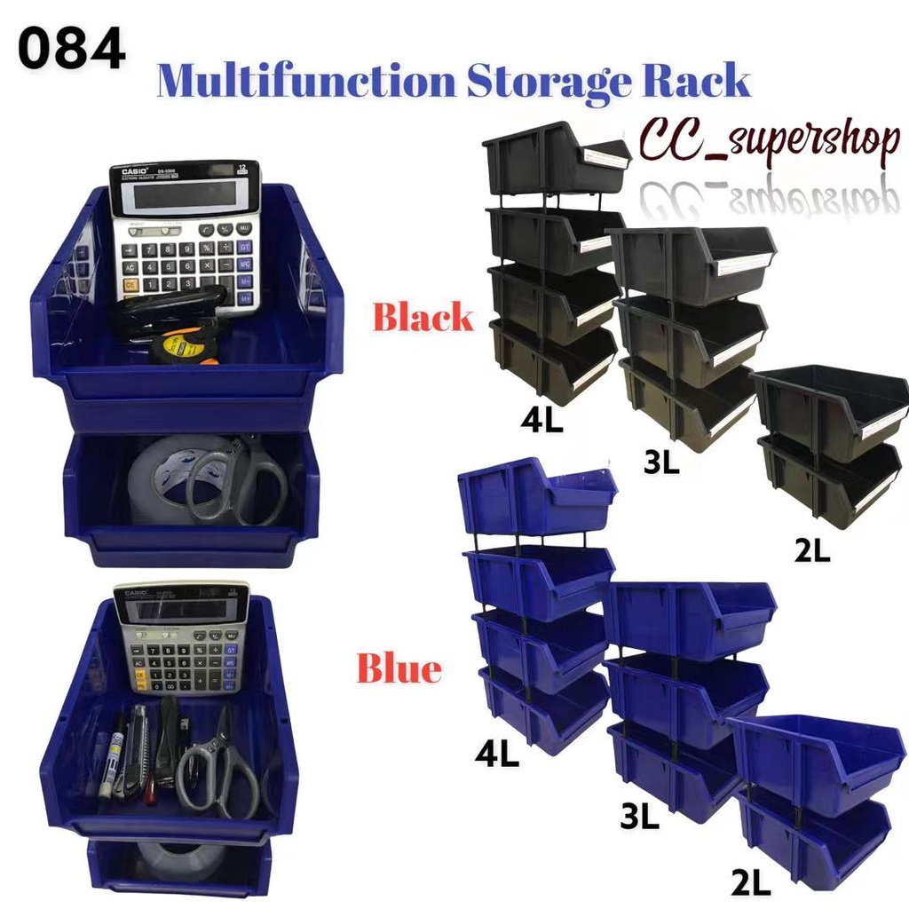 CC Large Size 3Layer Stackable Bin Storage Organizer Supplies Tools