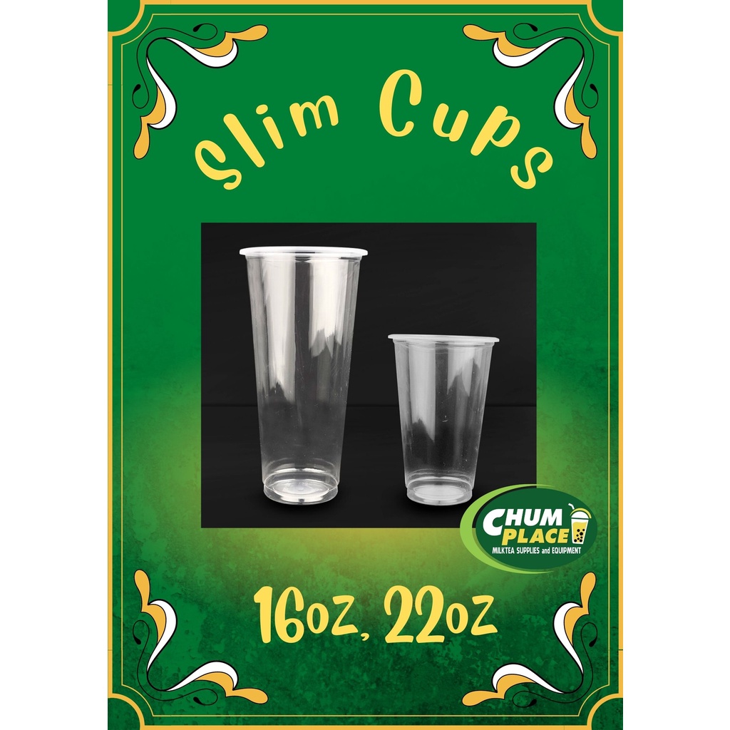 Slim Cup Milktea Cups 90mm 100pcs Shopee Philippines 3278