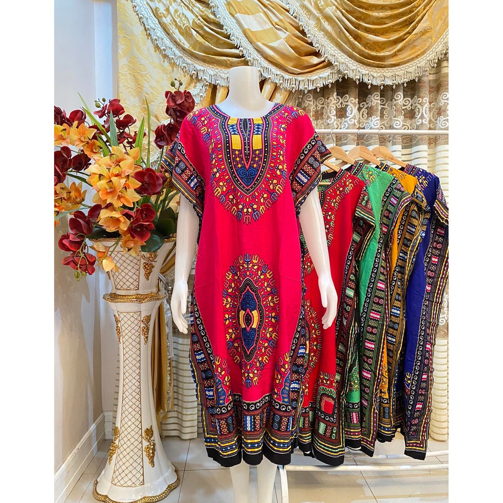 BATIKMOTO Bohemian Design Kaftan Batik Daster Dress Indonesia Thailand