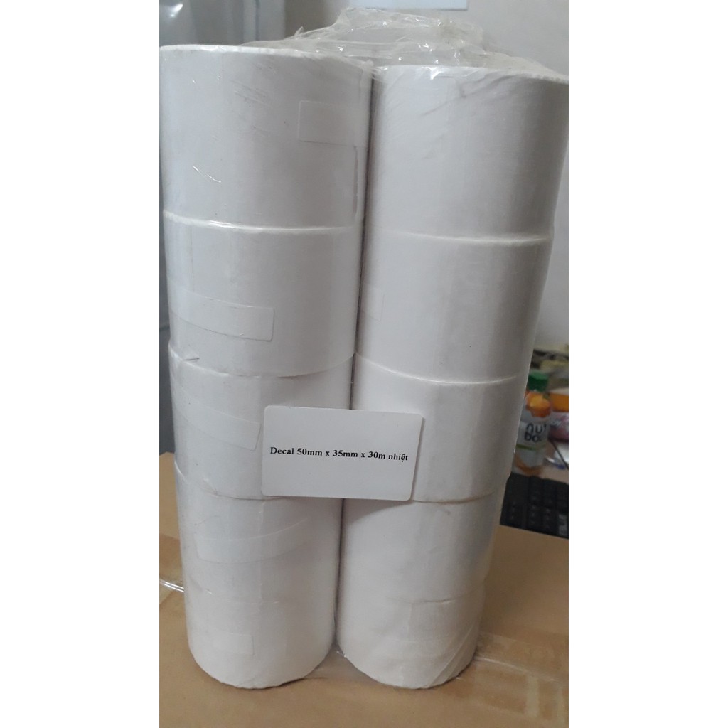 Thermal Barcode Printing Paper 50x35 Roll 30m Shopee Philippines