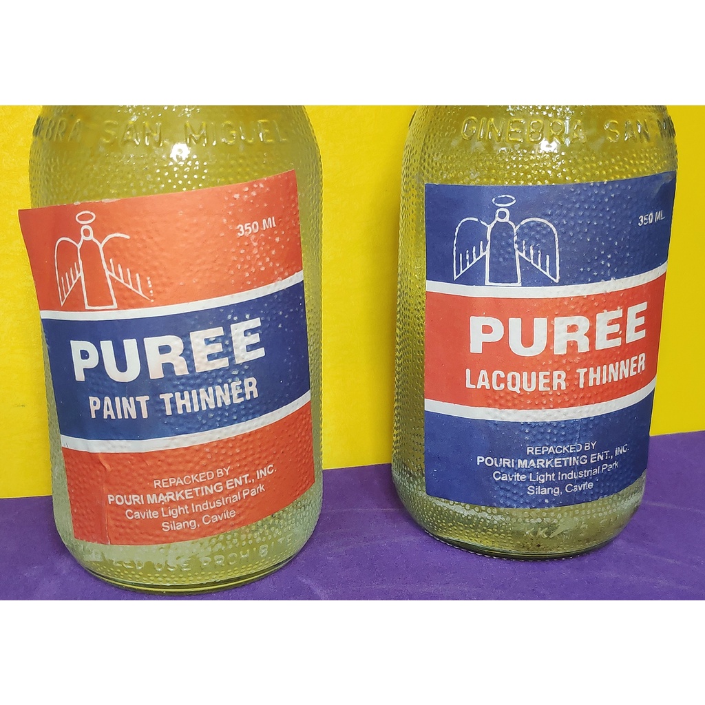 Puree Paint Thinner ️ Puree Lacquer Thinner ️ 350ml ️ Bottled and ...