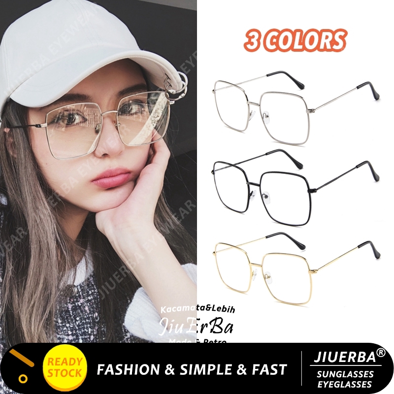 【Lens Replaceable】Korean Design Metal Frame Eyeglasses Women/Men ...