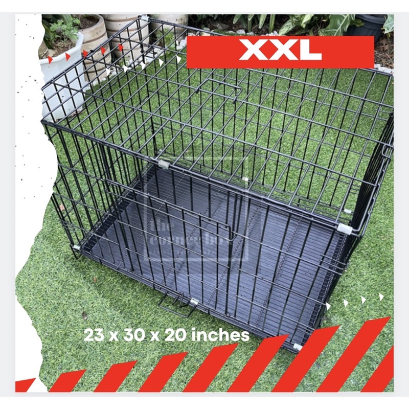 Dog Cage XXL Double XL Foldable Collapsable Cage for Dog Cat Rabbit