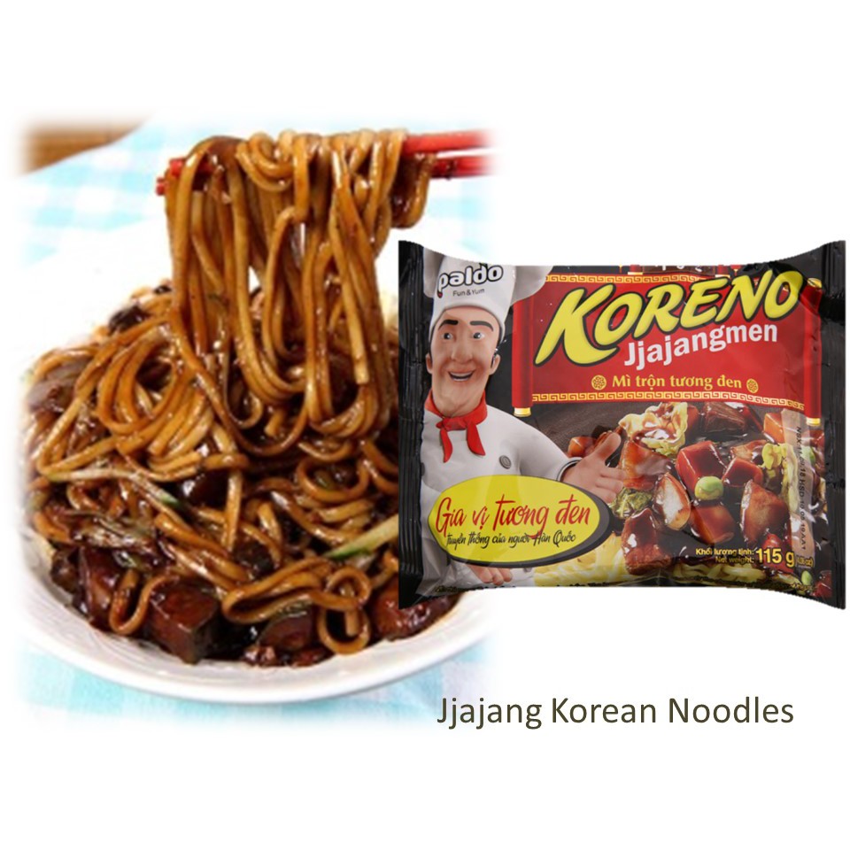 Paldo Koreno Jjajangmen Black Bean Sauce / Jjajang Korean Noodles 115g ...