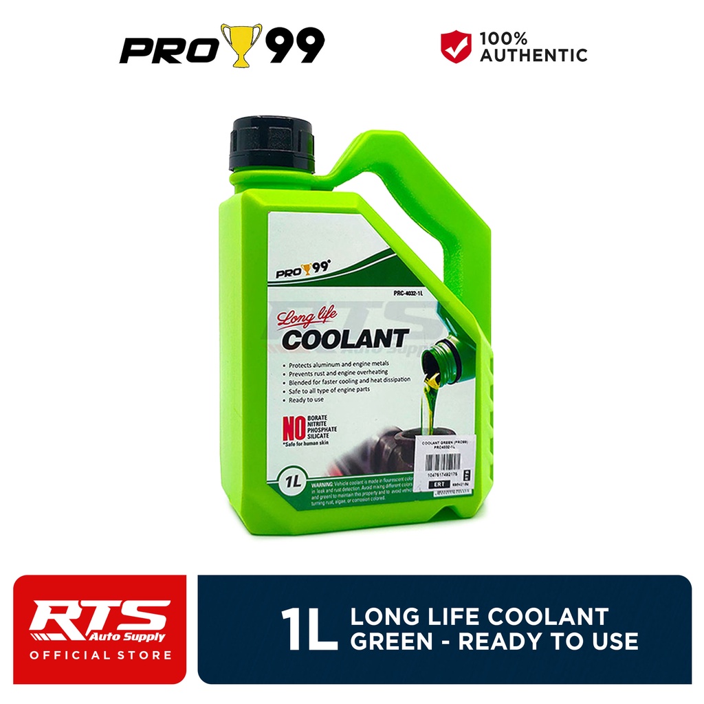 Pro99 Long Life Coolant Green Ready to Use 1 Liter (1L) 2 Liters (2L ...