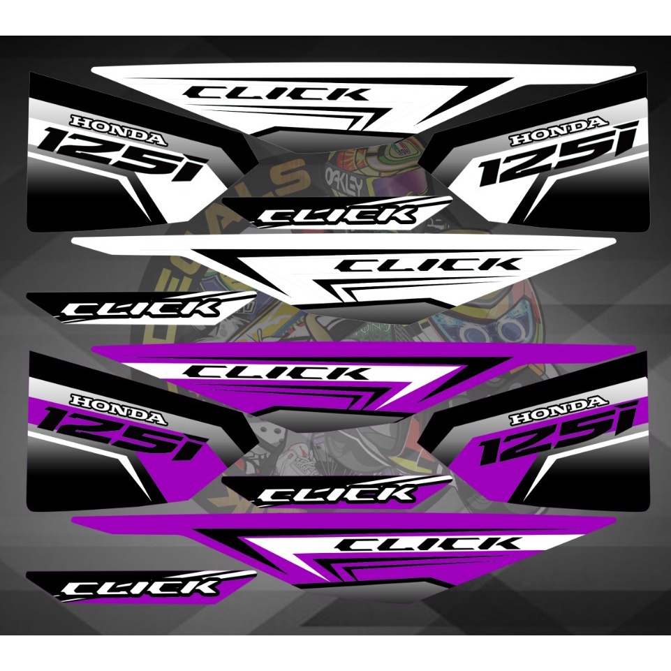 honda click v1 stock decals design 2 bikcol decals | Shopee Philippines