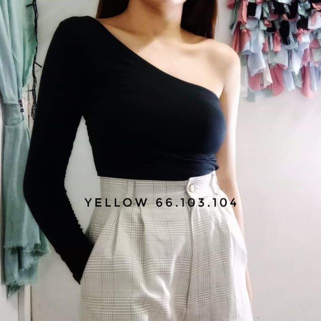 One side best sale cut top