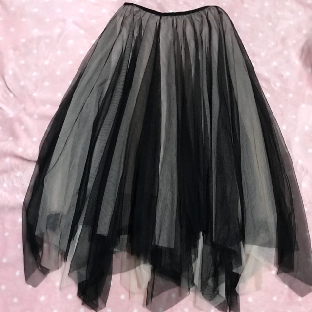 Black tulle shop skirt used