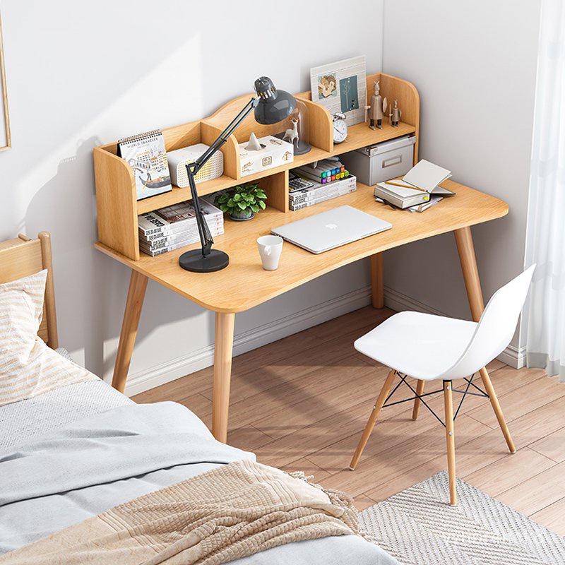 BoutiqueNordic solid wood table bookshelf combination study desk desk