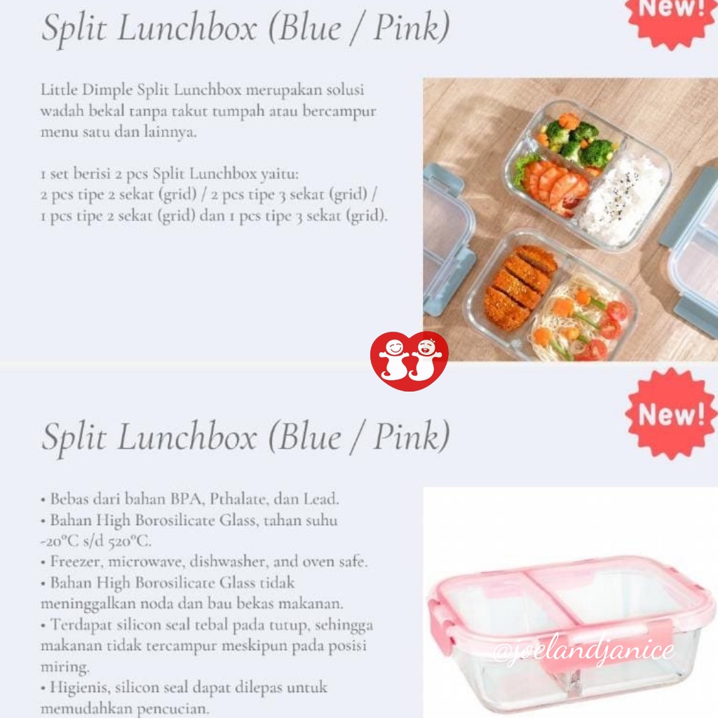 Little Dimple Split Lunch Box - Retail 1Pcs | Shopee Philippines