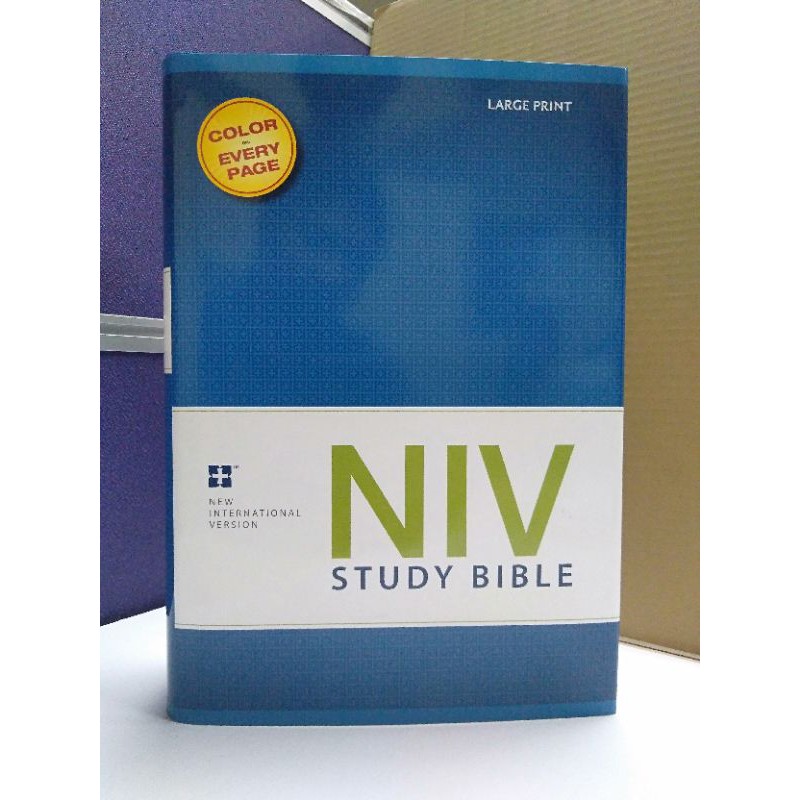 NIV Study Bible, Large Print (Hardcover) | Shopee Philippines