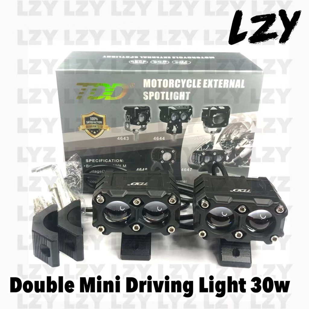 TDD Original 30W Double Lamp Mini Driving Light Led Headlight Bulb Dual