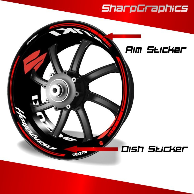 Suzuki Raider Motorcycle Motorbike Rim Sticker Decal | Shopee Philippines