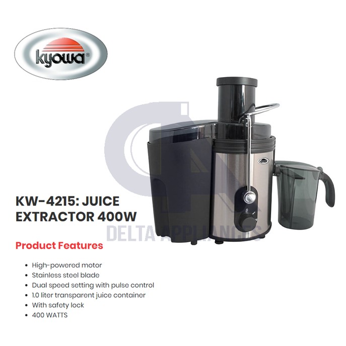 Kyowa Juice and Fruit Extractor 1L KW 4215 Shopee Philippines