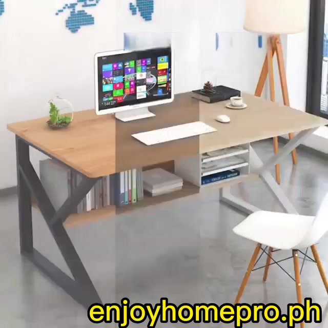 ️ PH ️Computer desk table 120CM Office table study desk PC laptop table ...