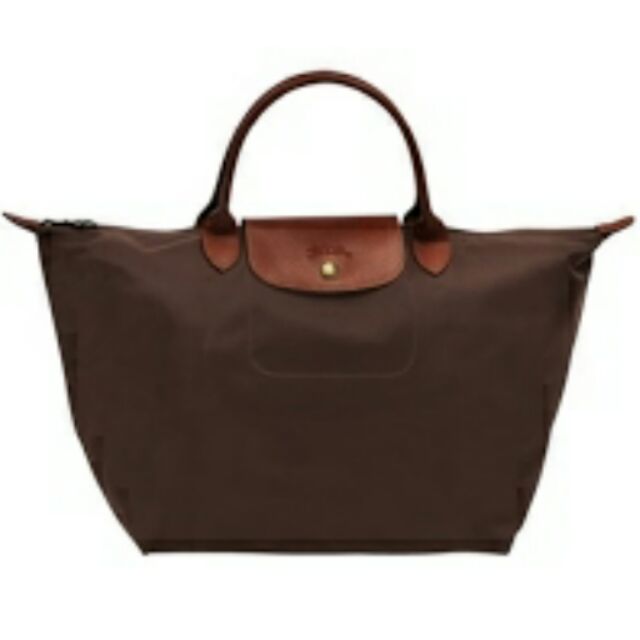 brown longchamp bag