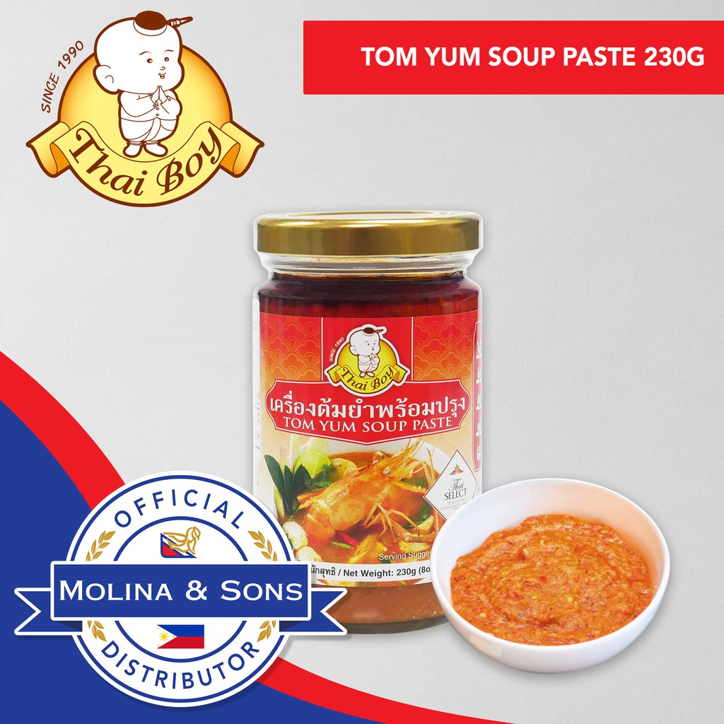 Thai Boy Tom Yum Soup Paste 230g | Shopee Philippines