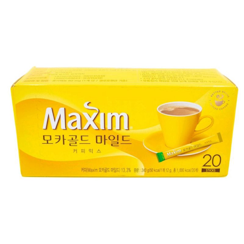 Maxim Mocha Gold / Korean Instant Coffee / 20 Sachet Shopee Philippines