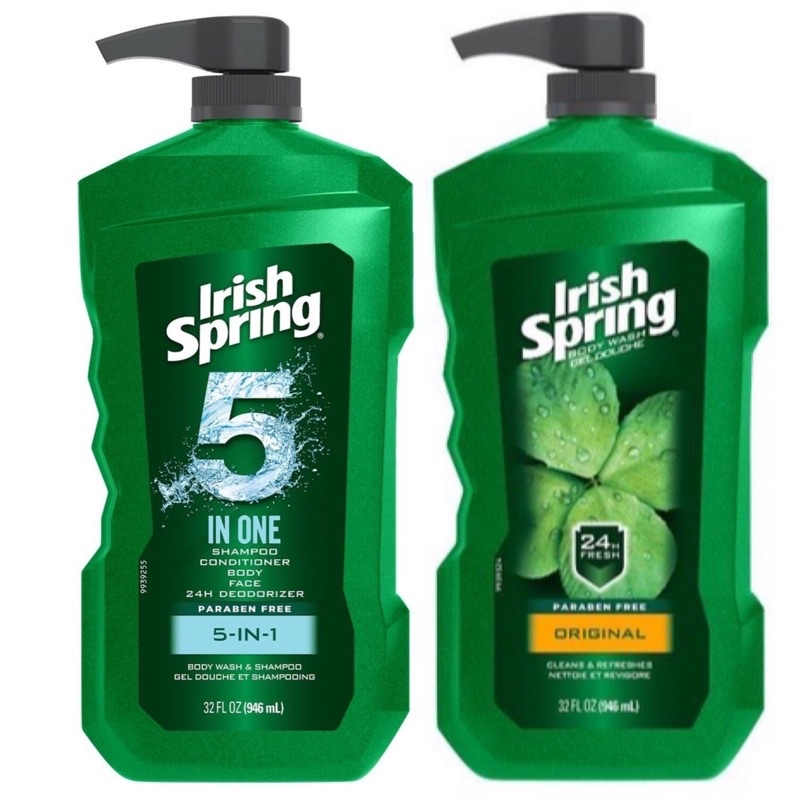 Irish Spring 5 in 1, Original, Body Wash Pump (946 ml) | Shopee Philippines