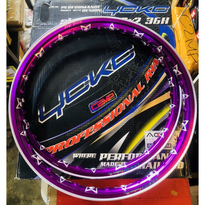 Yoko Ringo star Rim Purple Silver Star 1.4 x 1.4 x17 | Shopee Philippines