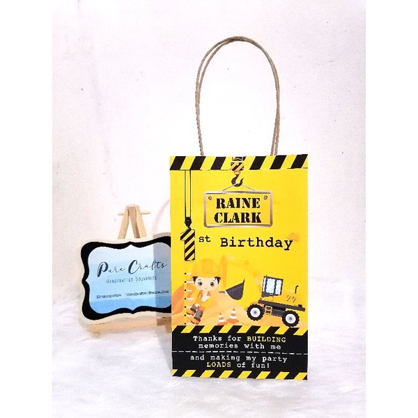 PERSONALIZED CONSTRUCTION ENGINEERING LOOT BAGS Shopee Philippines