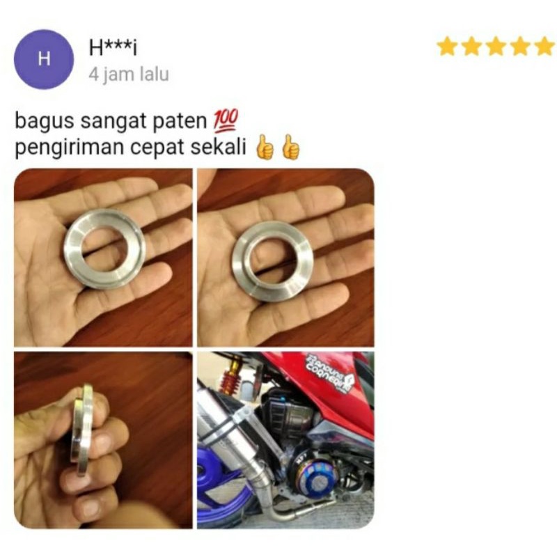 Asbestos Exhaust Gasket BEAT Tojiro GENIO Click 110 RACING & DURAL