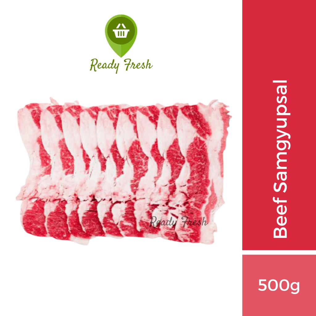 Ready Fresh Beef Samgyupsal Samgyup 500g Shopee Philippines 