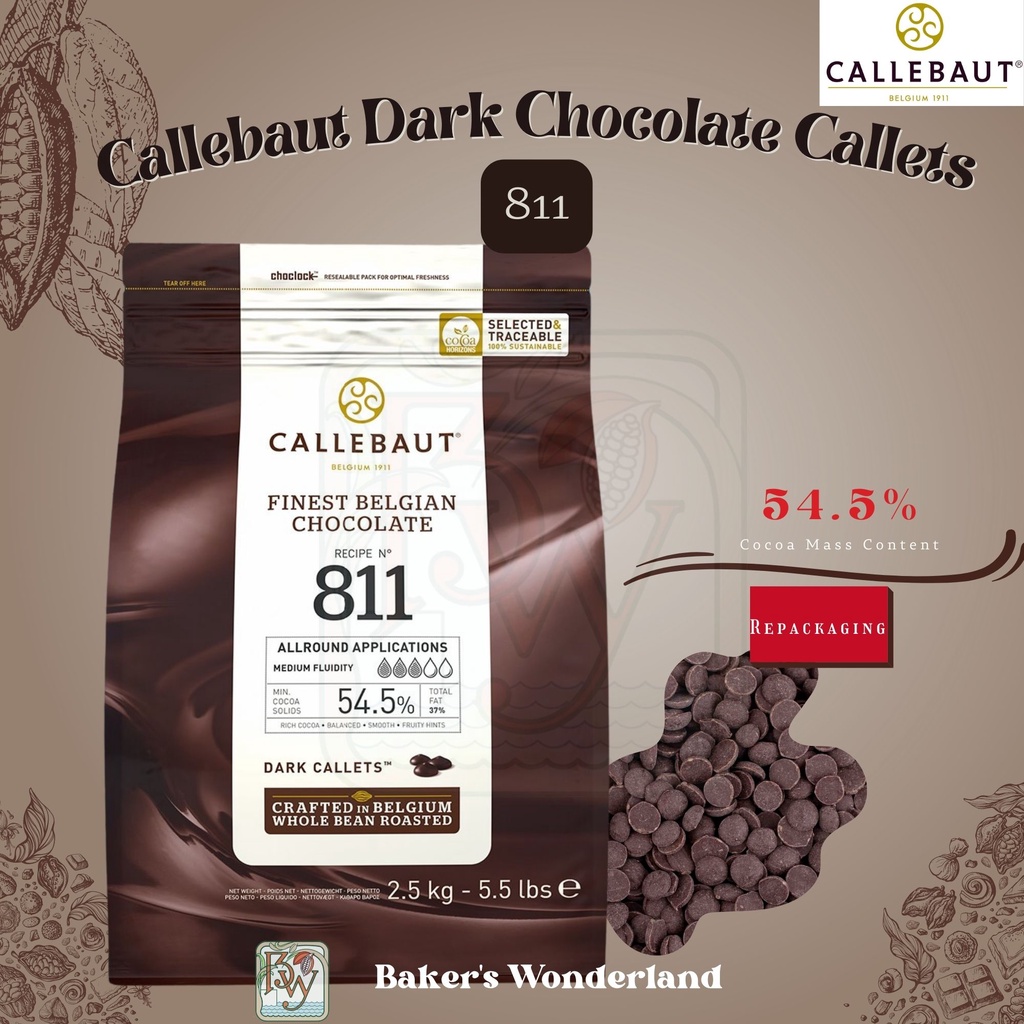 Callebaut Dark Chocolate N° 811 Callets – Bake Supply Plus