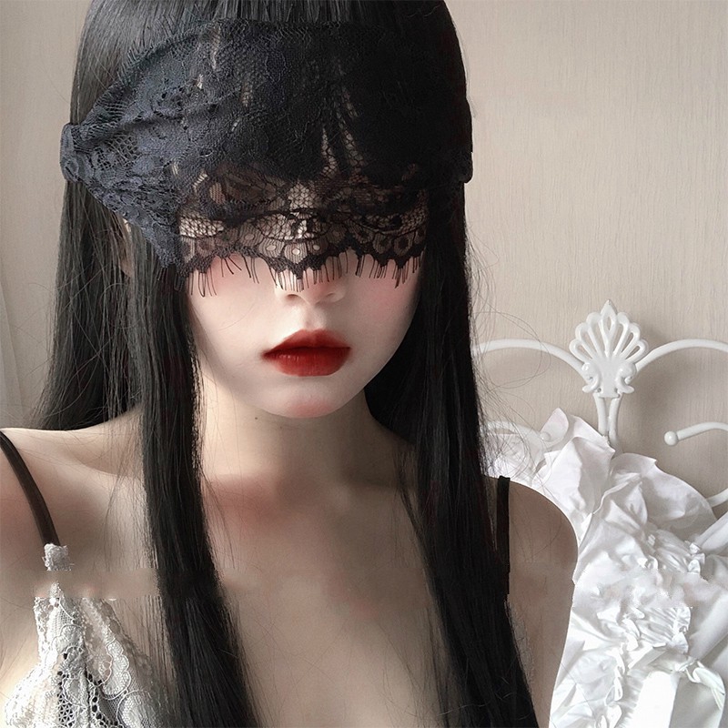 Black Sexy Lace Mask Veil, Sexy Lace Mask Blindfold