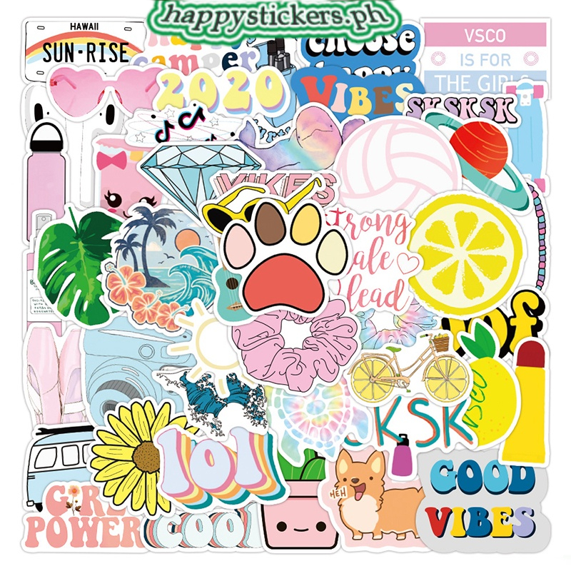 50pcs Kawaii Stickers Ins Sticker Cute Decals for Laptop Notebook ...