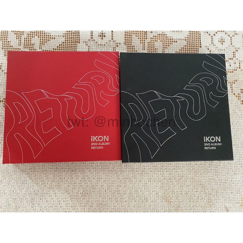 (unsealed) Onhand Official Ikon Return Album (red And Black Version 