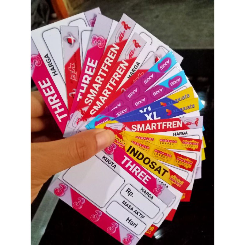 Counter Price Tag Contents 50pcs | Shopee Philippines