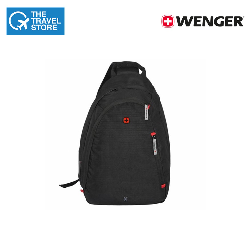 WENGER Compass Essential Large Sling BagBlack Body In (3 Years