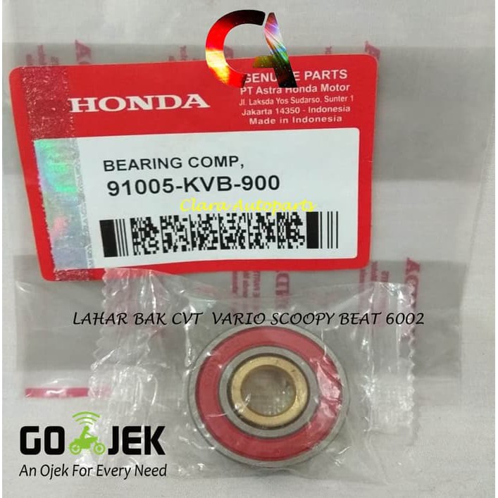 Bearing 6002 Brass LAHAR LAHER Tub CVT Click 110 125 150 160 160 BEAT ...