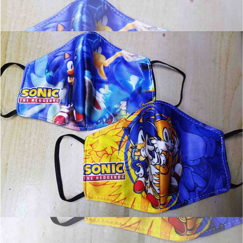 SONIC THE HEDGEHOG - Kids Washable Face Mask | Shopee Philippines