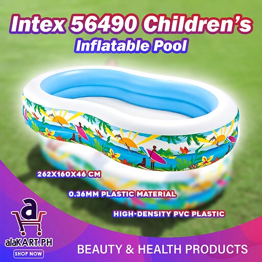 Intex Swim Center 56490 Paradise Outdoor Family Swimming Pool, for Ages ...