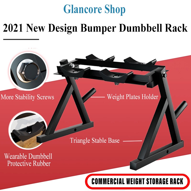 Heavy Duty Dumbbell Rack for Barbell Bumper FED Dumbbell Kettlebell