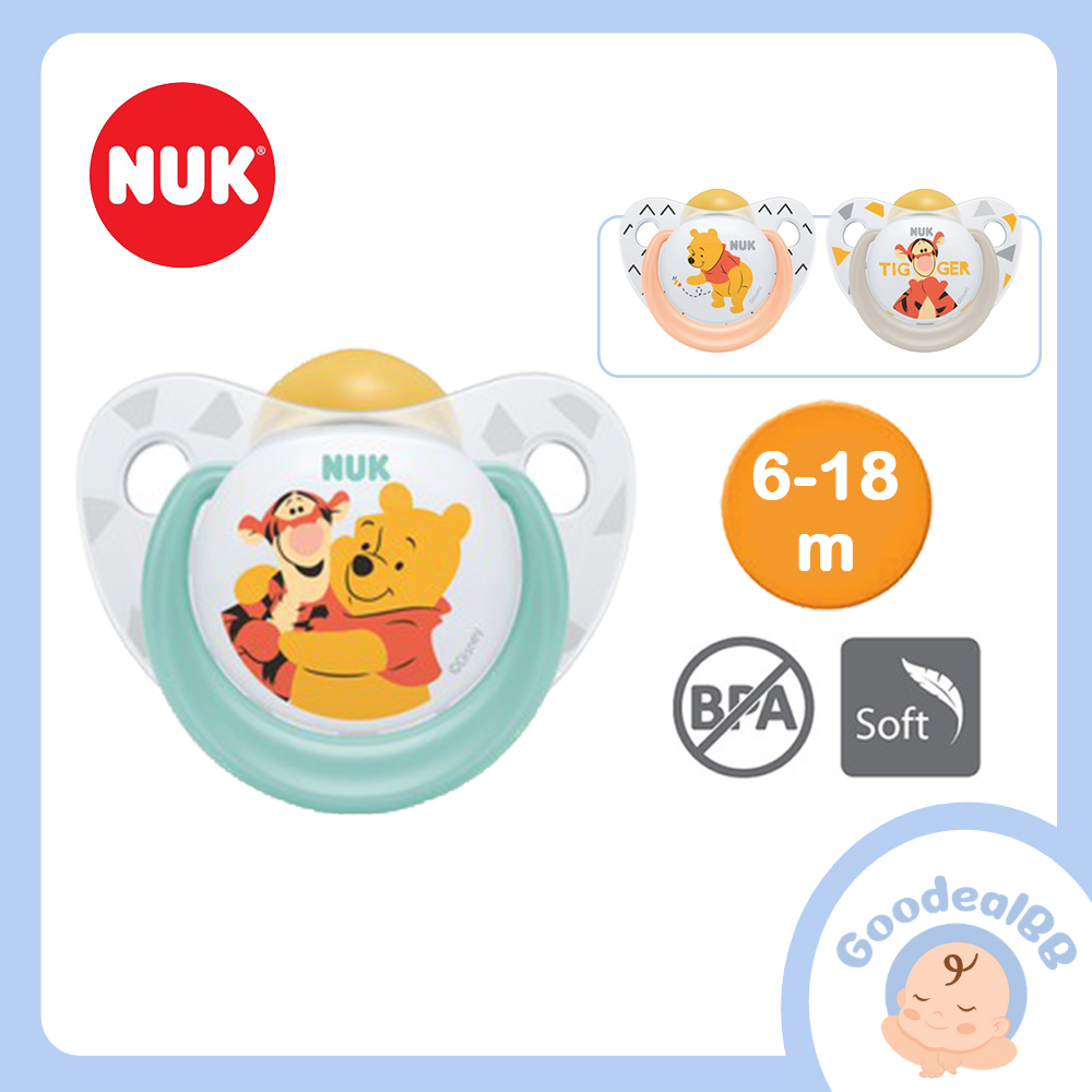 NUK Disney Latex Soother / Baby Pacifier Orthodontic Shape (6-18m) - 2 ...