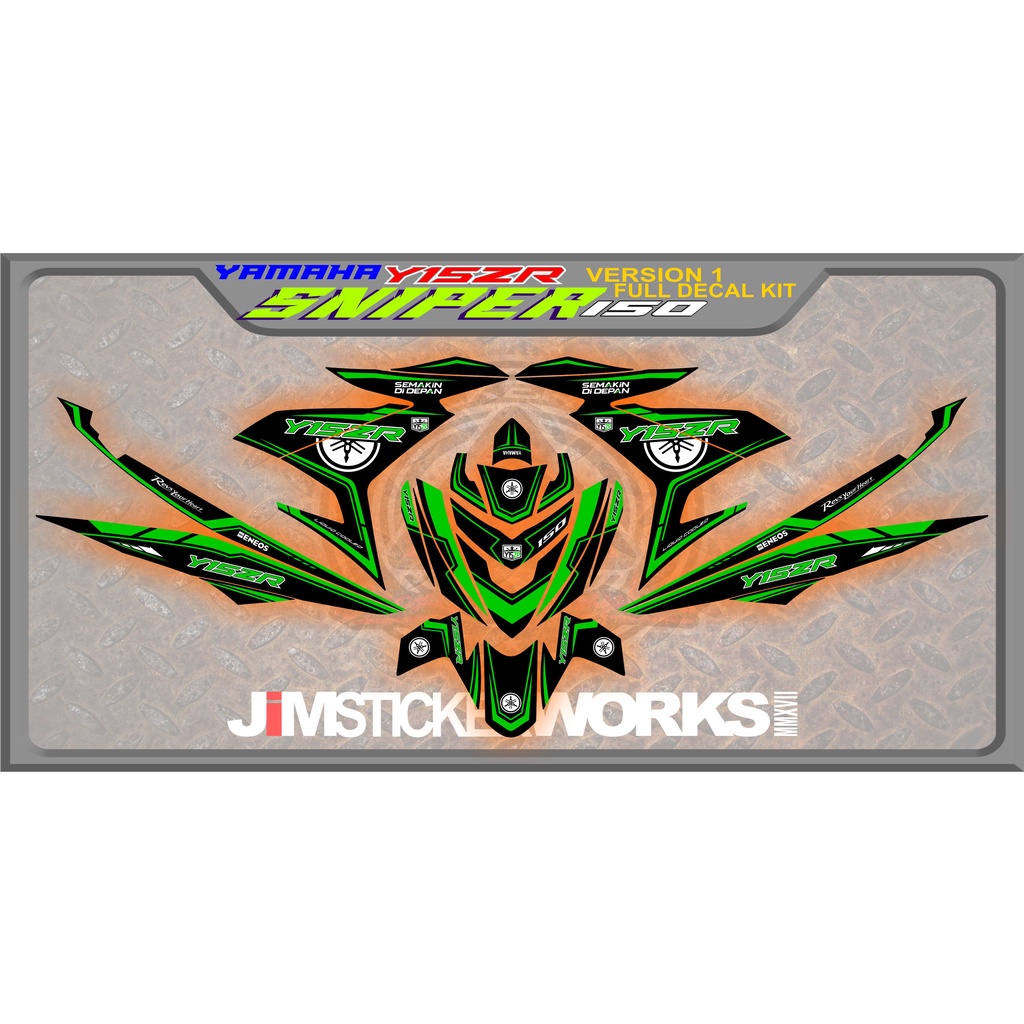 SNIPER 150 Y15ZR V1 (FULL DECAL KIT) | Shopee Philippines