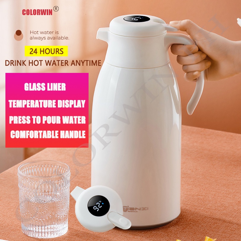 1L 1.9L Hot Water Pot Coffee Vacuum Flask Thermos